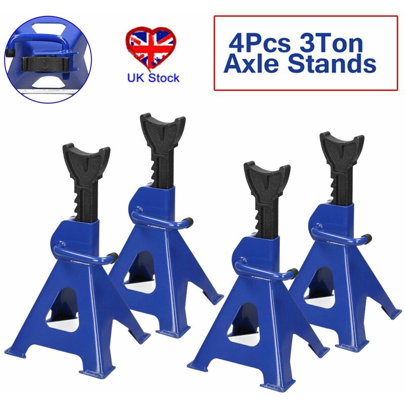 Briefness - 4x axle axel stands quick 3 tone tonne release car van ratchet lift large jack