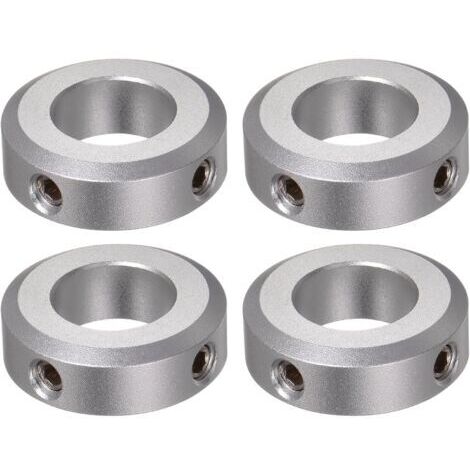 4pcs Bague de Réglage Bague Arrêt d'axe Butée Arbre Collier 17mm Alésage Aluminium Alliage 32mm OD, 10mm Largeur pour Roue Brouette Pont Boîte Vitesses CNC