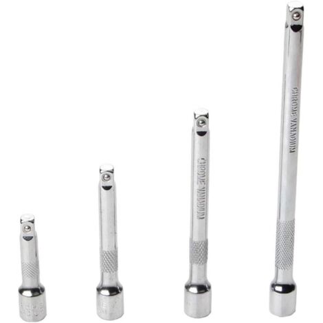 4Pcs Bicycle Torque Wrench Set Durable 1/4-6.3mm Long Quick Release Ratchet Socket Extension