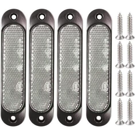 4pcs Blanc 12V-24V Marqueur Latéral Avant 27 LED Remorque Camion, Marqueur LED Arrière Remorque Parking Clignotants pour Camion, Bus, Bateau, RV, Camions, SUV, UTVdengyank
