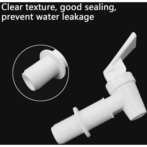 4pcs- Blanc-plastique Robinet, Robinet De Tonneau, Distributeur De Boissons, Pour Fermenter Le Vin, La Bire, Le Jus De Fruits, Les Boissons, Bec V