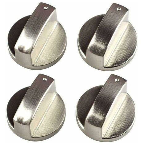 4Pcs Bouton Cuisinière 8mm Boutons de Poêle Gaz Universels en Métal À Gaz Cuisine Poêle Boutons,