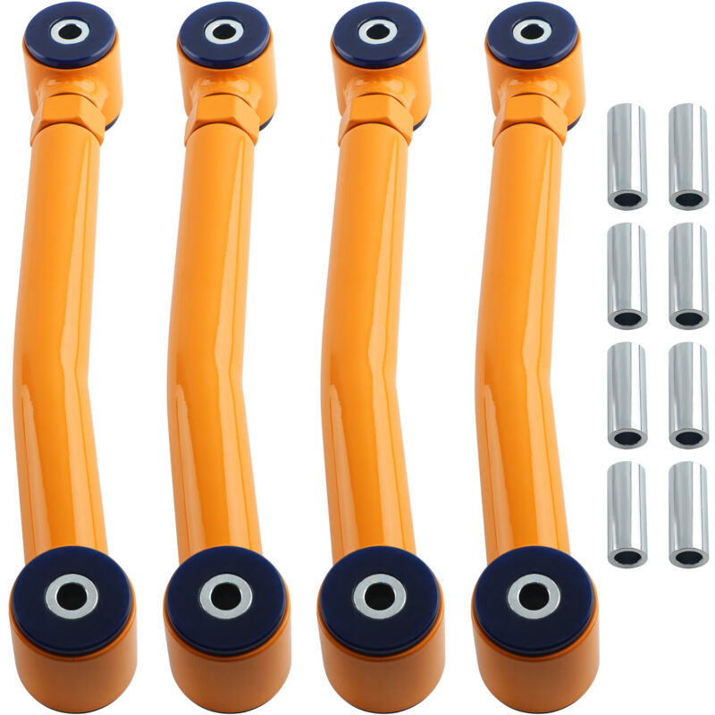 Maxpeedingrods - 4pcs Bras De Contrle Ajustable Avant Et Arrière For Jeep Wrangler tj 1997-2006