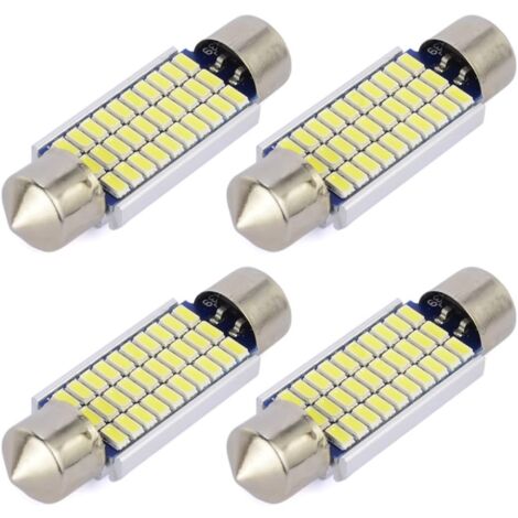 4pcs C5W LED Anti-Error White 41mm 3014 Bulbs 30SMD Festoon Dome Car Interior LED Light 211-2 578 DC 12V 6000K