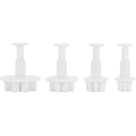 4Pcs Cake Decorating Molds Flower Pattern Fondant Cutter Mold DIY Baking Utensils