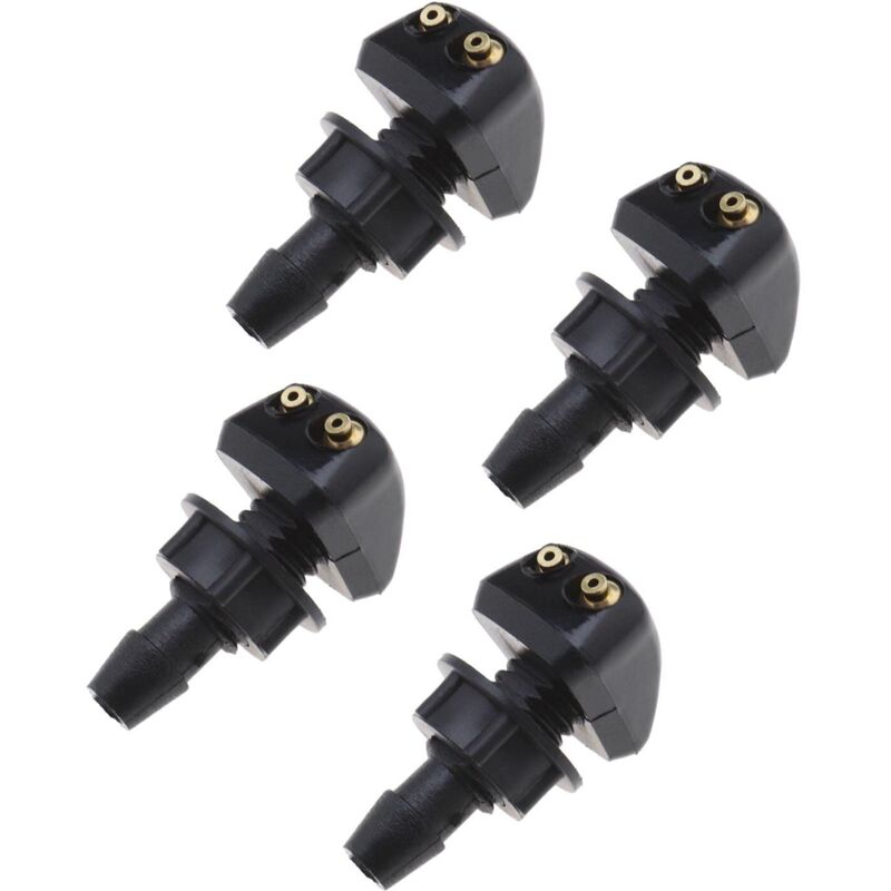 4Pcs Car Front Windshield Washer Nozzles, Universal Windshield Wiper Spray Jet for Car Windshield