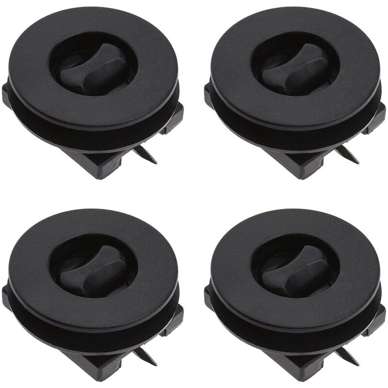 4pcs Car Mat Retainer Anti-slip Twist Buckle Plastic Clip Fastener Mounting Double Layer Clamps Supports