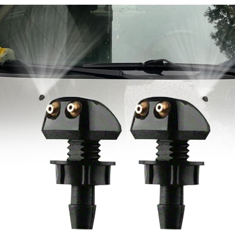 4pcs Car Windshield Washer Nozzles, Universal Windshield Wiper Spray Jet for Car Windshield