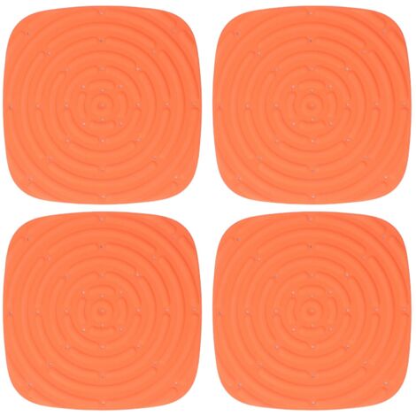 4pcs Chicken Nest Mat Washable Chicken Nesting Pads Nesting Box Pads for Laying Eggs Orange