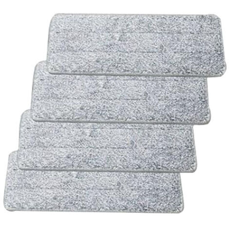 4pcs chiffons de vadrouille auto-adhésifs, chiffons de remplacement de vadrouille, chiffons de vadrouille paresseux absorbants ménagers lavables à la main（3212）