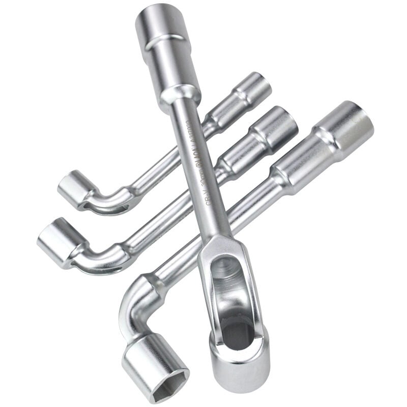 4pcs Clé à douille en l avec tête coudée en forme de 7 pour la réparation de pipes et les travaux mécaniques,6-9mm