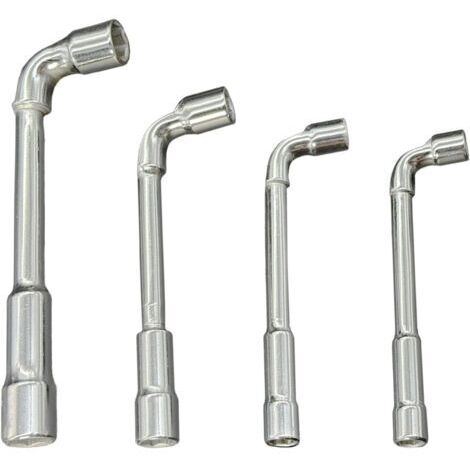 4pcs cle a pipe 6 pans 7mm 8mm 10mm 13mm, clé à pipe, clé a pipe, clef a pipe CRV acier au chrome vanadium