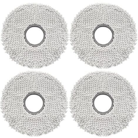 4pcs Cleaning Cloth for Eureka J15 Pro Ultra Robot Vacuum Cleaner Spare Part, Replacement Accessories Washable Microfiber Cloth