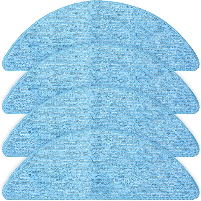 4pcs Cleaning Cloth for Tesvor M2, M1, S7 Pro, X500, X500 Pro, S6 Robot Vacuum Cleaner Replacement Part, Washable Microfiber Cloth Replacement
