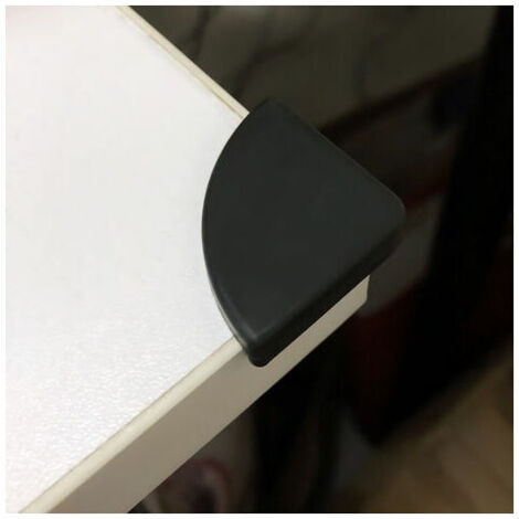 4Pcs De Securite Pour Bebe Silicone Bord De Table De Protection D'Angle D'Angle Couvercle De Protection Anticollision Bureau Gardes Edge, Noir
