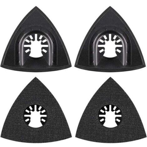 4Pcs Delta Sanding Pad 80mm Multi Tool Attachment Pad Accessorio Multi Tool Lama Oscillante Accessorio per Worx Mikita Dewalt Power Tool Worx Tool Bosch Multi Tool