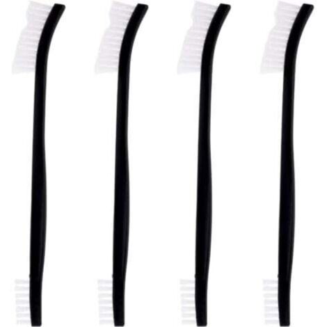 4pcs Double Ended Nylon Cleaning Brushes, Small Multifunctional Cleaning Brushes, Durable Nylon Brushes for Cleaning Crevices, Jewelry, Bicycles, Cars, and Shower Heads