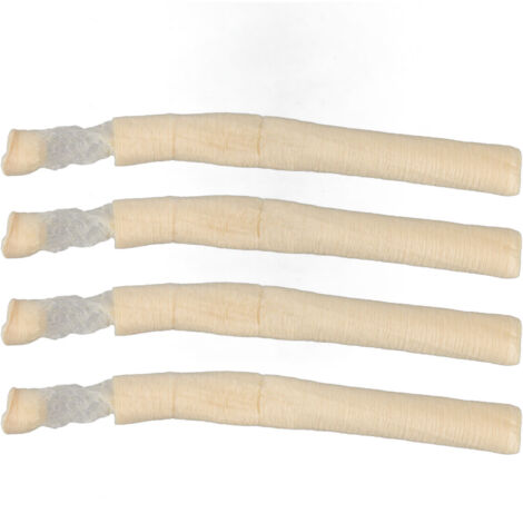 4pcs Edible Collagen Casing Dry Pig Sausage Casing Tube 24mm Diameter Sausage Collagen Casings for Ham Hot Dog
