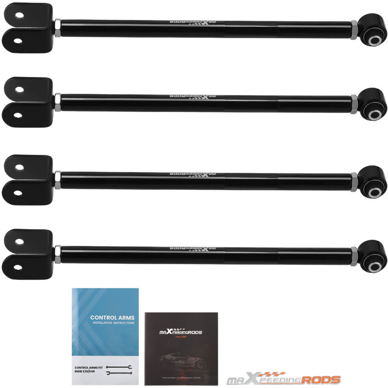 Image of Maxpeedingrods - 4Pcs Einstellbar Querlenker Querstrebe for bmw E36 E46 M3 Hinten Sturz Arm