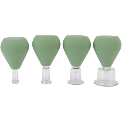 4Pcs Facial Cupping Therapy Set Help Sleep Tighten Skin Reduce Fine Lines Face Vacuum Suction Cup for Home Beauty Salon