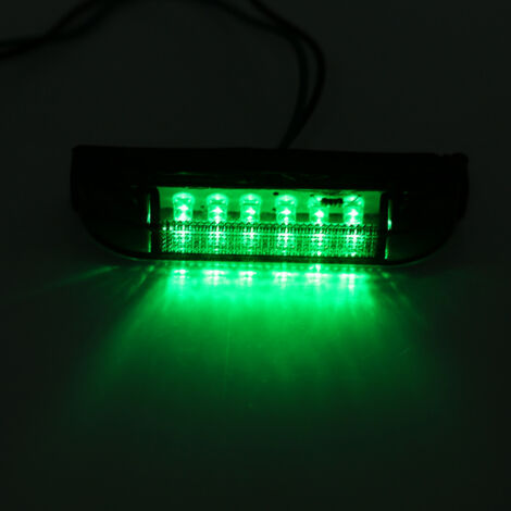 4Pcs Feux de Navigation LED Rouge et Vert Étanches pour Bateau, Barre Lumineuse Marine