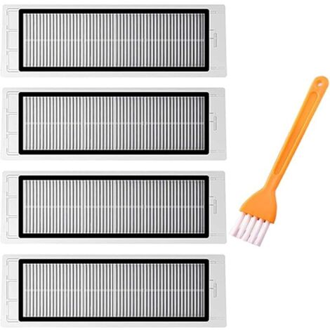 4pcs Filtre HEPA de remplacement compatible avec Aspirateur Xiaomi Roborock S5 Max S6 Pure S6 Max S6 MaxV S65 S60 S6 S55 S51 S50 S