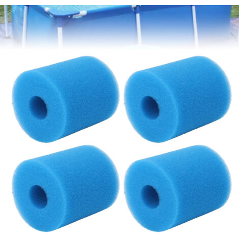 4PCS Filtres à Éponge pour Piscine Intex Type H THPE Absorption d'Huile et de Saleté-AUTRES