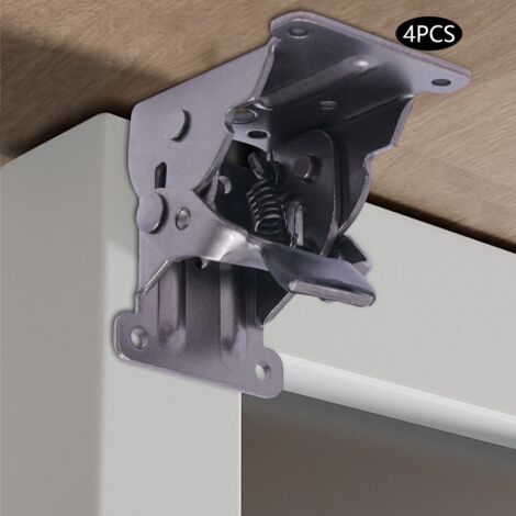 4PCS Folding Brakcet 0°-90°Table Folding Hinges Table Self Lock Extension Support