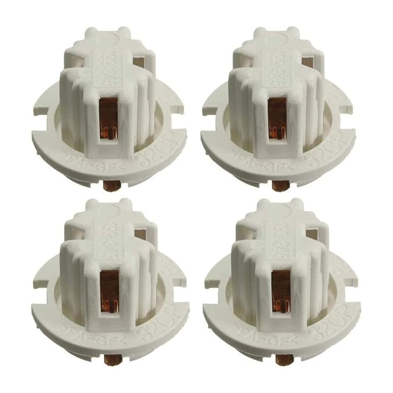 Linghhang - 4Pcs For bmw X5 E53 2003 2004 2005 2006 Car Tail Light Socket Holder (White)