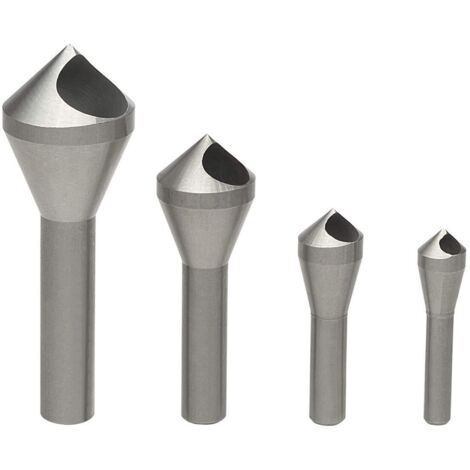 4Pcs Fraise à Chanfreiner Ébavurer Foret Conique en HSS pour Perçage Métal Bois Plastique