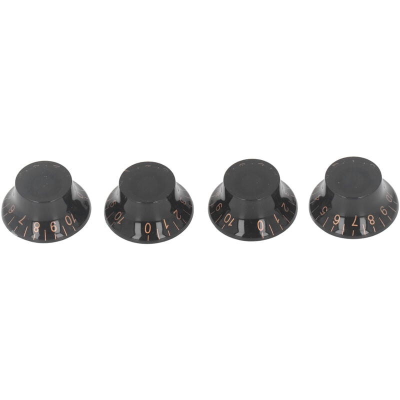 Image of Kkmoon - 4pcs Gitarrenvolumenknopf Fliege Saucer geformtes Acryl Fine Spline Top Hut