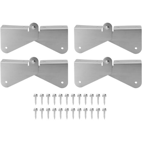 4PCS Gutter Downspout Extension Hinge Stainless Steel Flip Up Hinge for Rectangle Square Downspout Extension