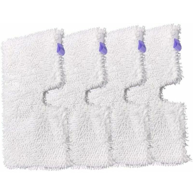 Dewdat - 4pcs Household Microfiber Replacement Cleaning Pads for Shark Steam Mops S3500 S3550 S3901 S3601 S3501 Series