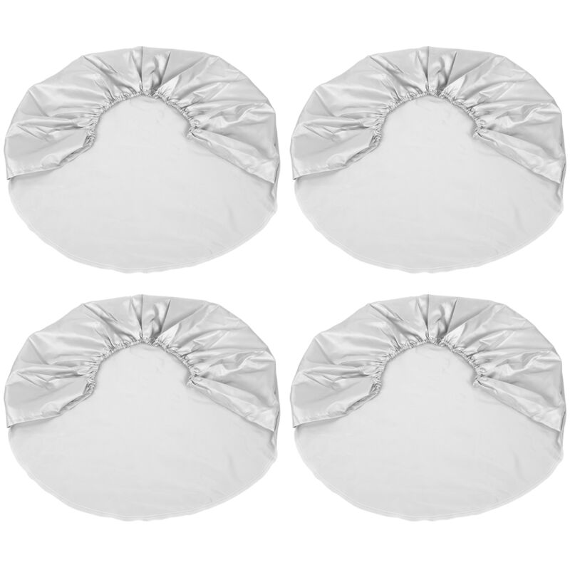 4Pcs Housse de protection argentée pour pneu de roue 27'-29' pour voiture Jeep rv suv camion remorque