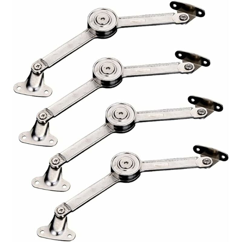 Aougo - 4pcs hydraulique arrêter de manière aléatoire charnières armoire de cuisine porte porte tige réglable charnière meubles armoire de garde-robe