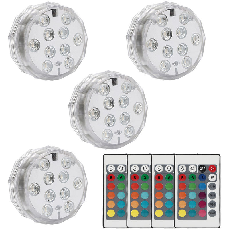 

4pcs luces subacuaticas led luces sumergibles led