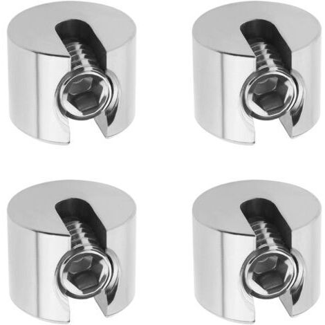 4pcs M8x4mm Clip de Fixation Câble Métallique Pince d'arrêt en Acier Inoxydable Pince de Câble Métallique Antidérapantes Bouchon de Serrage pour Tendre la Corde