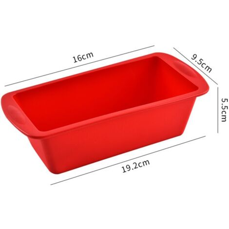 4Pcs Mini Moule à Cake Silicone, Pour Fabrication De Pain D'épices, Petits Gateaux, La Cuisson Du Pain (19.29.55.5)