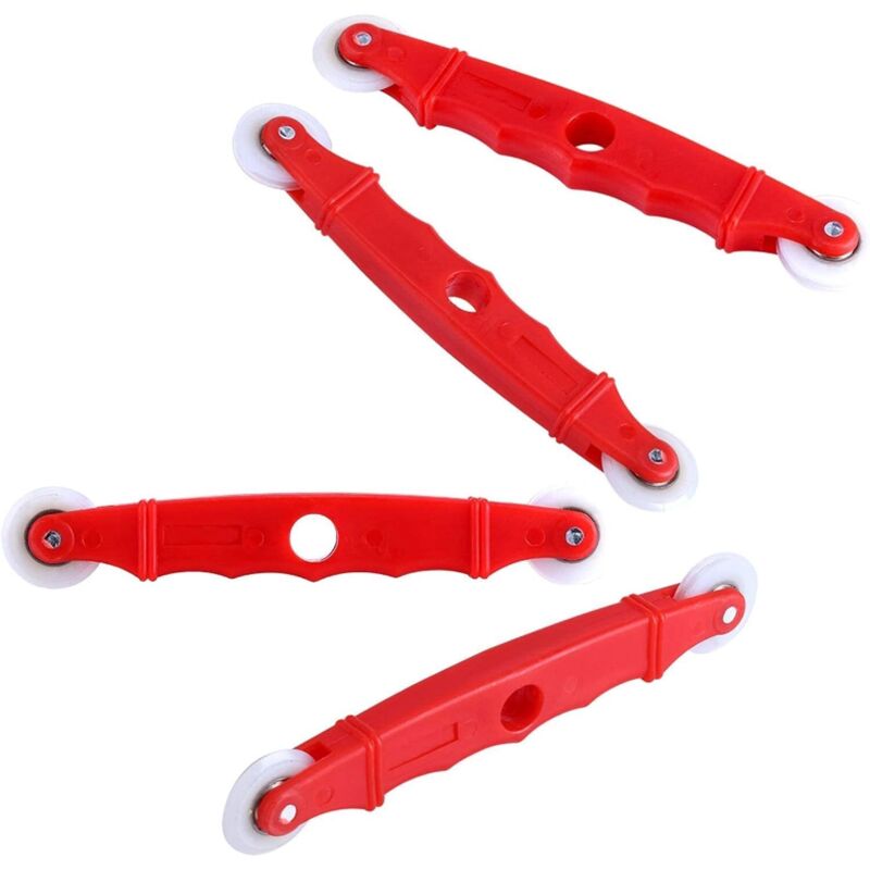 Woiyic 4pcs Nylon Rolling Tool, Screen Door Window Installation Hand Groove Roller Rolling Tool Nylon Handle