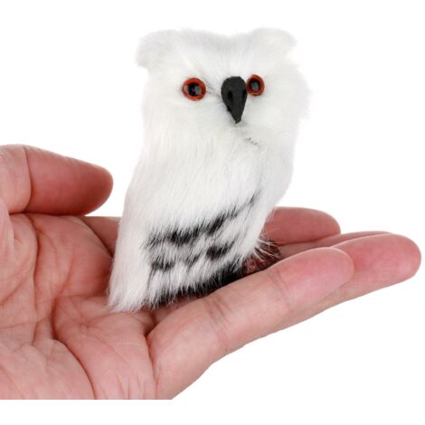 4pcs Owl Ornament Artificial Wool Owl Christmas Gift Christmas Tree Decoration Pendant