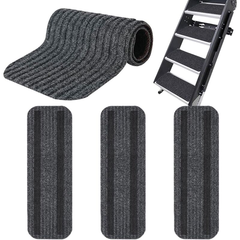 4pcs Paillasson Antidérapant pour Camping Car, Couvre Marche Caravane Adhésif, Tapis Nettoyage pour Camping-Car(6119cm)