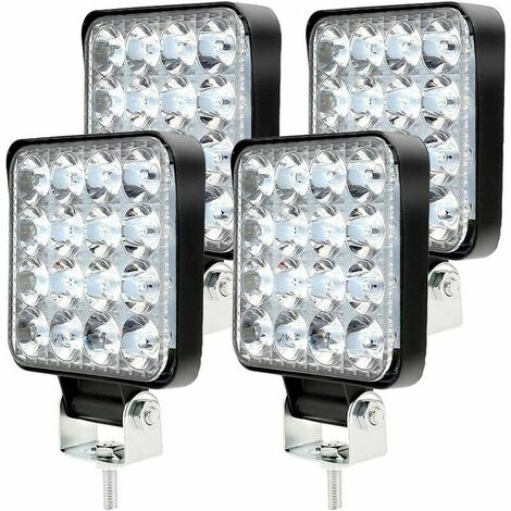 2PCS Phare de Travail LED Tracteur Ovale 14cm 5.5'' 24W Projecteur LED 12V  24V IP67 Etanche