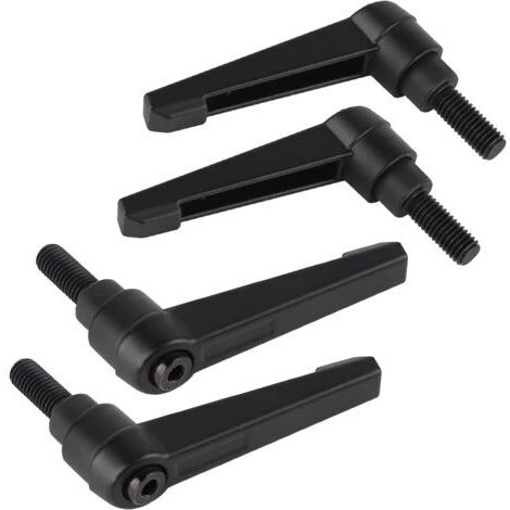 4PCS Poignées de Serrage Réglables M8, Poignée de Levier de Serrage Rapide en Acier avec 20mm Goujon