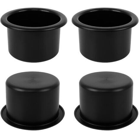 4Pcs Porte Gobelet , Porte Gobelet de Boisson Porte Gobelet Noir Universel pour Voiture Bateau Canapé Marine RV Yacht (Diamètre Intérieur: 8,5 cm)