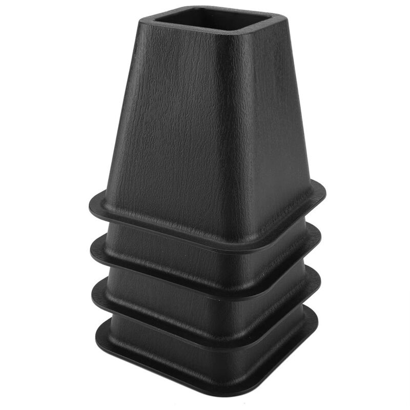 4pcs Rehausseur de Meubles Rehausseurs de lit Rehausseur Pieds de lit Élévateurs de Meubles Lit Rehausseurs Pied de Meubles pour Lit Chaise Bureau
