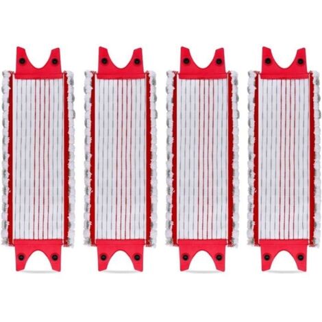 4PCS Replacement Microfibre Pad Lavette pour Vileda UltraMax, UltraMax Plus et Easy Wring UltraMax Carlin.Balai Serpillère Lingette