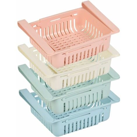 Plastic Storage Basket With Handles, Small Lightweight Storage Box