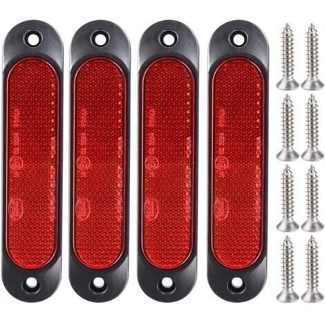 4pcs Rouge 12V-24V Marqueur Latéral Avant 27 LED Remorque Camion, Marqueur LED Arrière Remorque Parking Clignotants pour Camion, Bus, Bateau, Rv, Camions, SUV, UTVdengyank