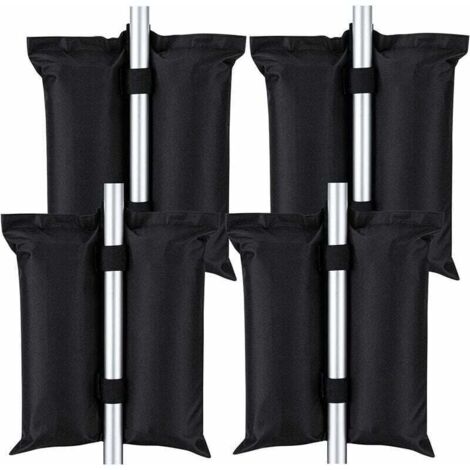 4Pcs Sacs De Poids De Belvédère, Sac De Poids pour Tente à Baldaquin Robuste 420D De Sacs De Sable pour Pop Up Canopy Tent Parasols Terrasse Tentes Parapluie Échelle De Jardin