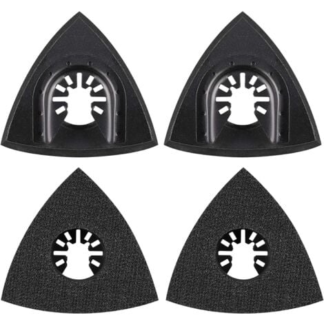 4Pcs Sanding Pad 80mm Multi Tool Attachment Pad Accessory Multi Tool Blade Oscillating Tool Accessory for Worx Mikita Dewalt Power Tool Worx Tool Bosch Multi Tool